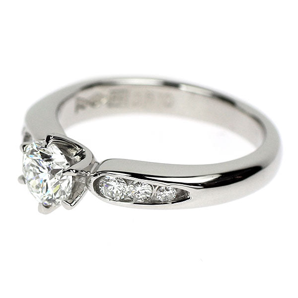 Pt900 ダイヤモンド リング 0.510ct G SI1 G D0.12ct