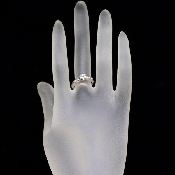 Pt900 ダイヤモンド リング 0.510ct G SI1 G D0.12ct