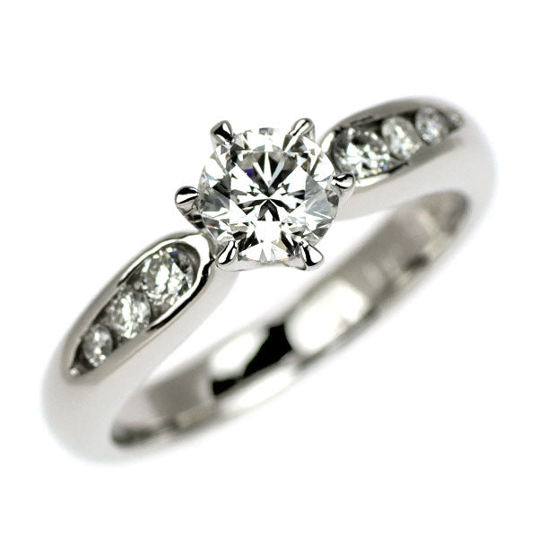 Pt900 ダイヤモンド リング 0.510ct G SI1 G D0.12ct