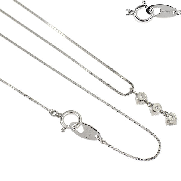 トリロジー/ベリテ Pt900/ Pt850 ダイヤモンド ペンダントネックレス 0.45ct スリーストーン