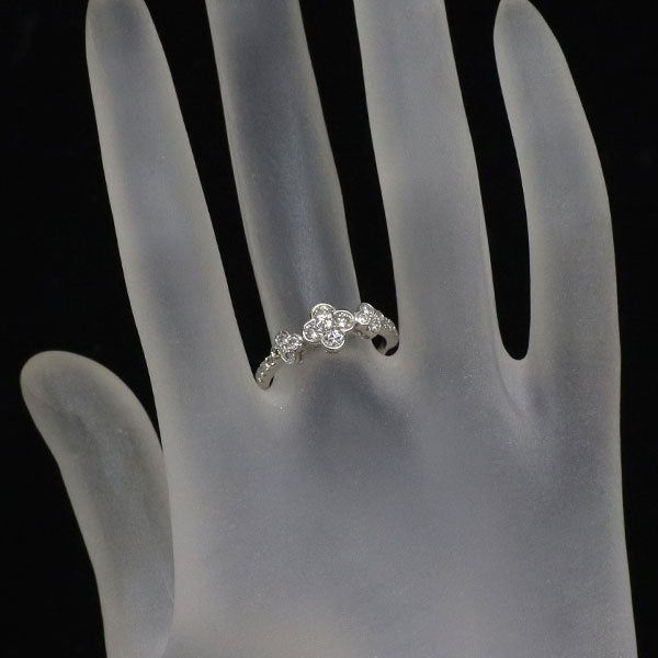 K18WG ダイヤモンド リング 0.584ct フラワー