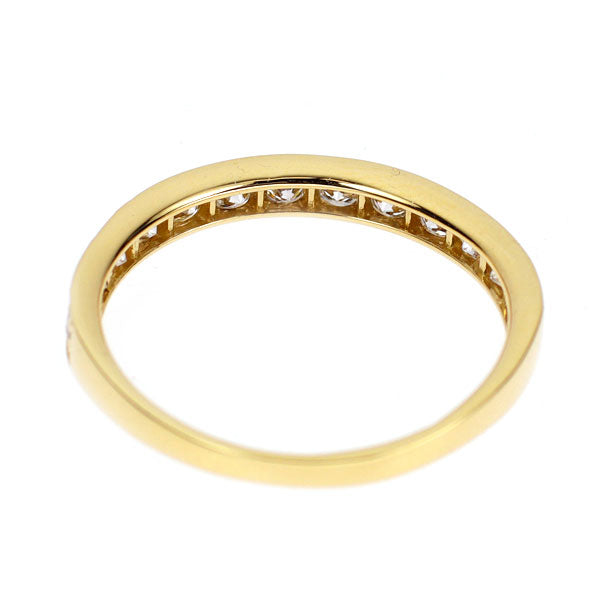 K18YG ダイヤモンド リング 0.50ct ハーフエタニティ