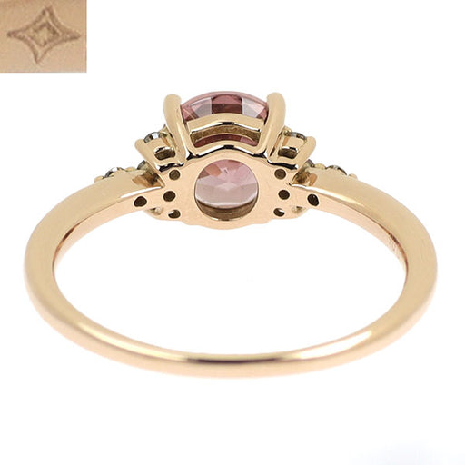 GSTV K18PG ピンクトルマリン ダイヤモンド リング 1.50ct D0.06ct GSTV K18PG ピンクトルマリン ダイヤモンド リング 1.50ct D0.06ct
