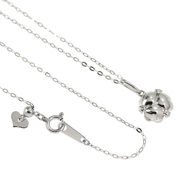 Pt900/ Pt850 ダイヤモンド ペンダントネックレス 0.50ct クローバー
