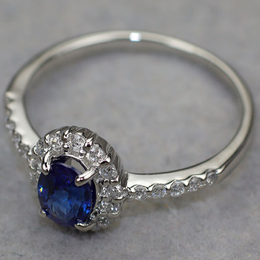 Pt900 サファイア ダイヤモンド リング 0.79ct D0.24ct — セルビー