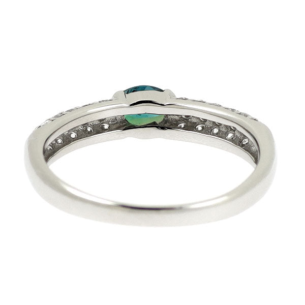 希少 Pt900 アレキサンドライト ダイヤモンド リング 0.37ct D0.33ct