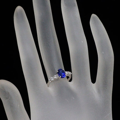Pt900 サファイア ダイヤモンド リング 1.47ct D0.35ct — セルビー