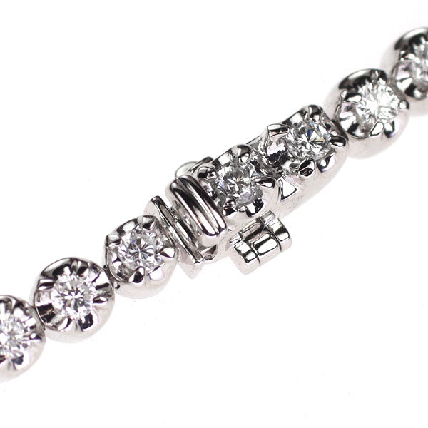 Pt850 ダイヤモンド テニス ブレスレット 1.69ct