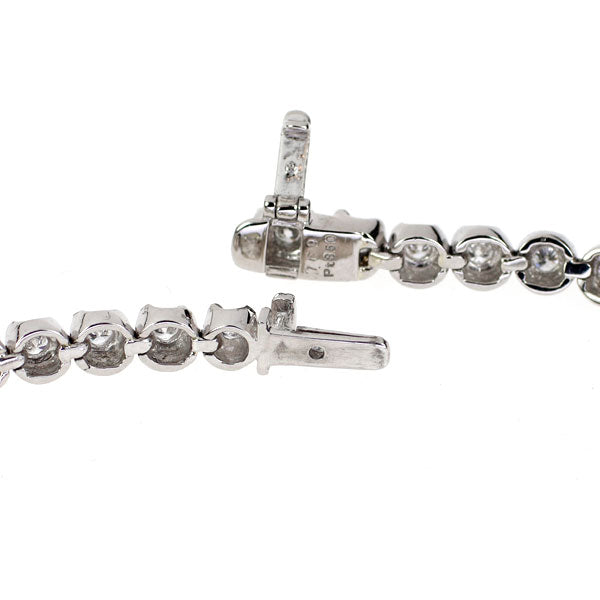Pt850 ダイヤモンド テニス ブレスレット 1.69ct
