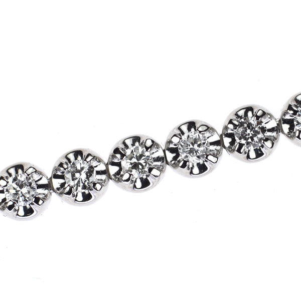 Pt850 ダイヤモンド テニス ブレスレット 1.69ct