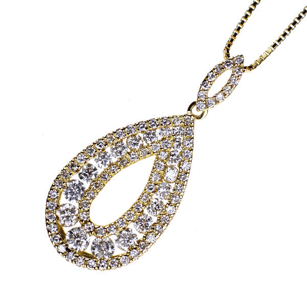 K18YG ダイヤモンド ペンダントネックレス 1.00ct