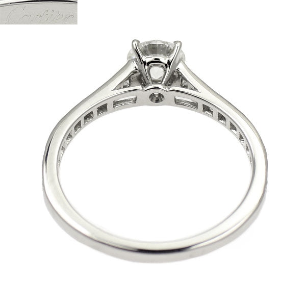 カルティエ Pt950 ダイヤモンド リング 0.38ct G VS1 ソリテール 48号