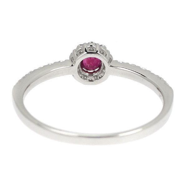Pt900 ルビー ダイヤモンド リング 0.10ct D0.25ct