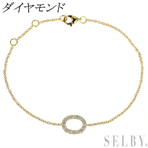 K18YG ダイヤモンド ブレスレット