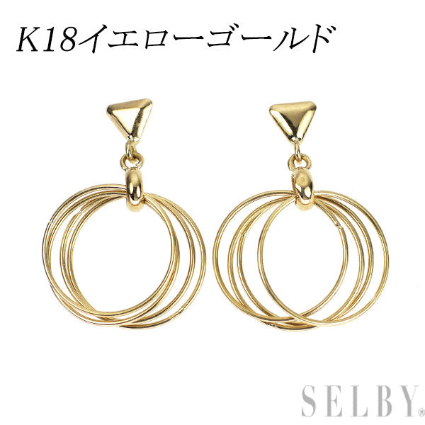 K18YG デザインピアス