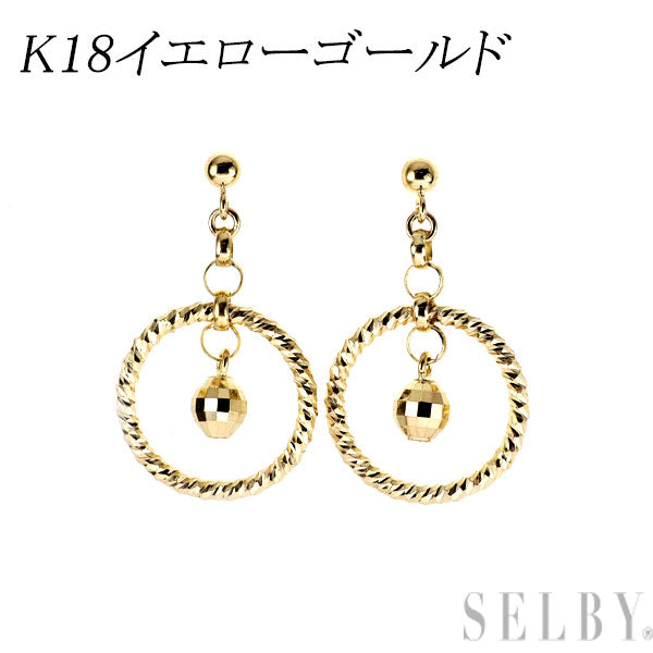 K18YG デザイン ピアス