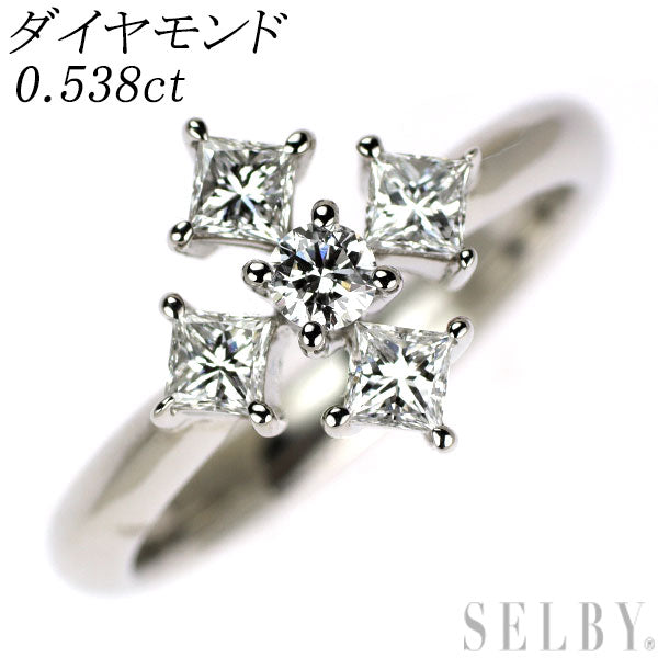 Pt900 ダイヤモンド リング 0.538ct