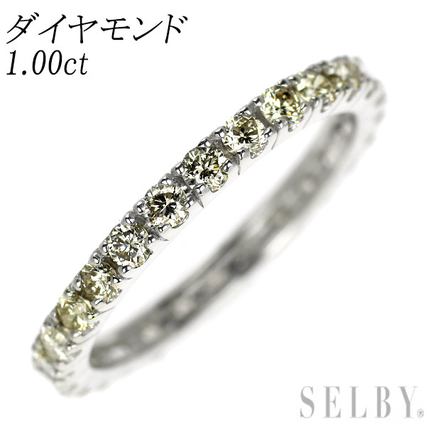 Pt950 ダイヤモンド リング 1.00ct フルエタニティ