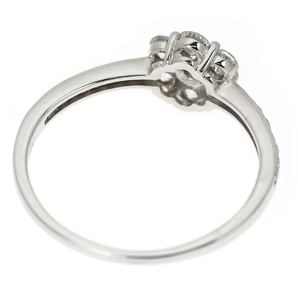 K18WG ダイヤモンド リング 0.50ct フラワー