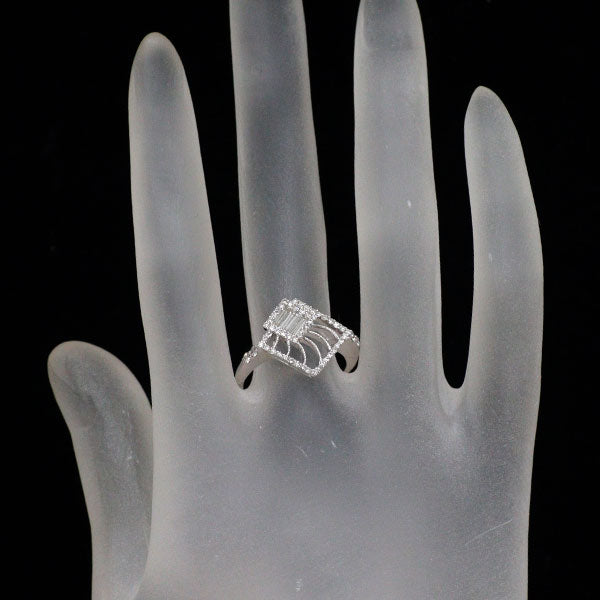 K18WG ダイヤモンド リング 0.50ct
