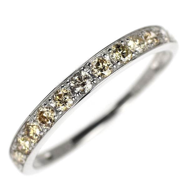 Pt950 ダイヤモンド リング 0.50ct ハーフエタニティ