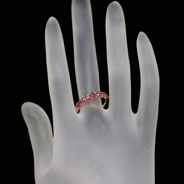 K18PG ピンクトルマリン リング 1.00ct エタニティ