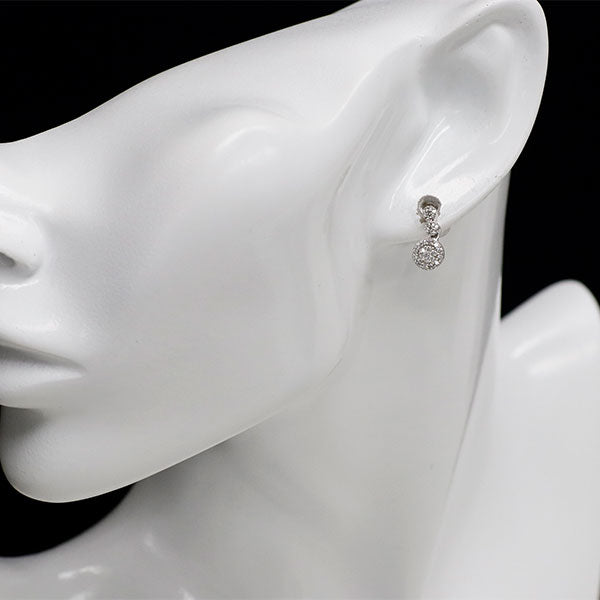 K18WG ダイヤモンド ピアス 0.42ct