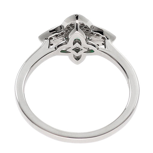 Pt900 エメラルド ダイヤモンド リング 0.18ct D0.11ct — セルビー