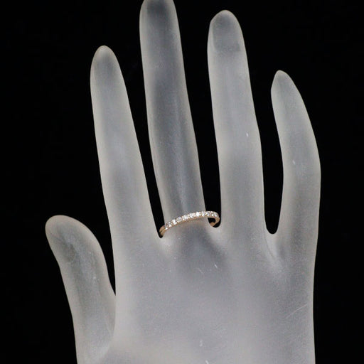 K18PG ダイヤモンド リング 0.20ct ハーフエタニティ — セルビー