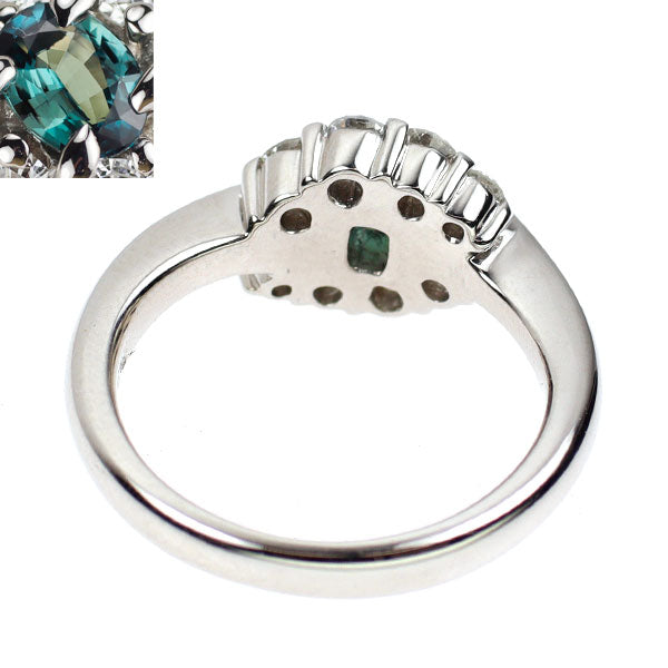 希少 Pt900 アレキサンドライト ダイヤモンド リング 0.21ct D0.47ct