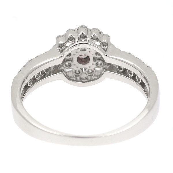 希少 Pt900 天然ピンクダイヤモンド リング 0.068ct D0.40ct