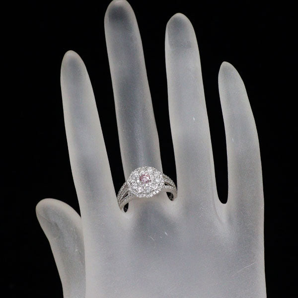 Pt900 天然ピンクダイヤモンド リング 0.175ct FP VS1 D1.067ct