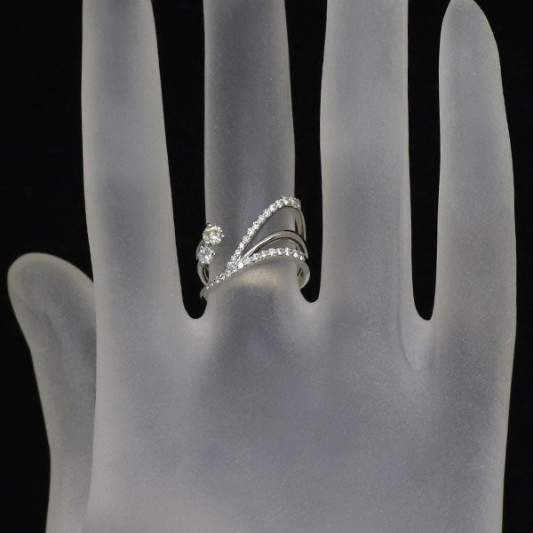 Pt900 ダイヤモンド リング 0.108ct D0.28ct
