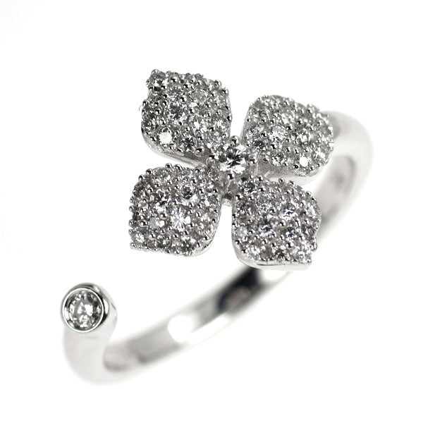 K18WG ダイヤモンド リング 0.35ct