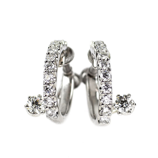 Pt900 ダイヤモンド イヤリング 0.62ct
