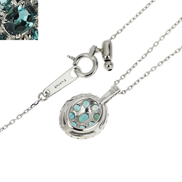 希少 Pt900/ Pt850 アレキサンドライト ダイヤモンド ペンダントネックレス 0.32ct D0.10ct