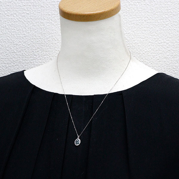希少 Pt900/ Pt850 アレキサンドライト ダイヤモンド ペンダントネックレス 0.32ct D0.10ct