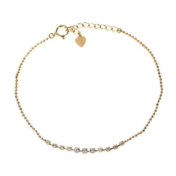 K18YG ダイヤモンド ブレスレット 0.30ct