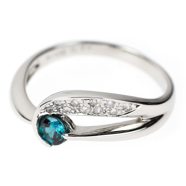 希少 Pt900 アレキサンドライト ダイヤモンド リング 0.27ct D0.09ct