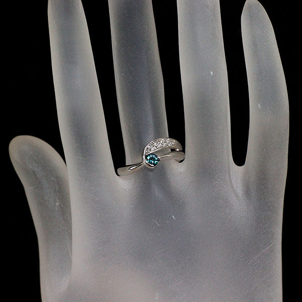 希少 Pt900 アレキサンドライト ダイヤモンド リング 0.27ct D0.09ct
