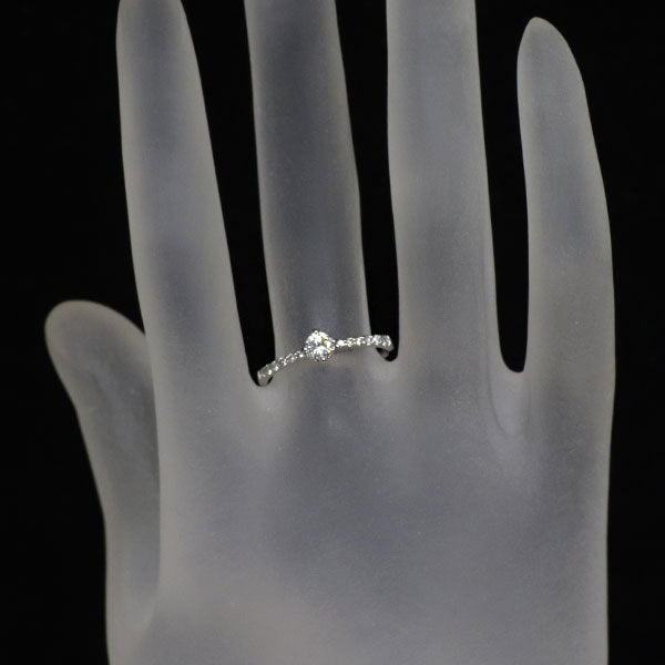 Pt900 ダイヤモンド リング 0.207ct D0.13ct