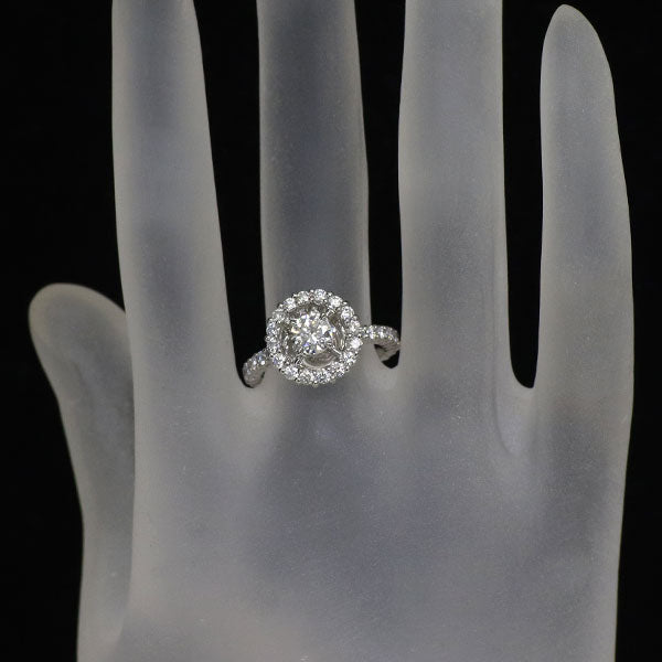 Pt900 ダイヤモンド リング 0.503ct D IF EX D1.11ct