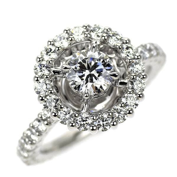 Pt900 ダイヤモンド リング 0.503ct D IF EX D1.11ct