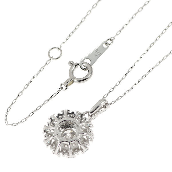 Pt950/ Pt850 パライバトルマリン ダイヤモンド ペンダントネックレス 0.06ct D0.42ct