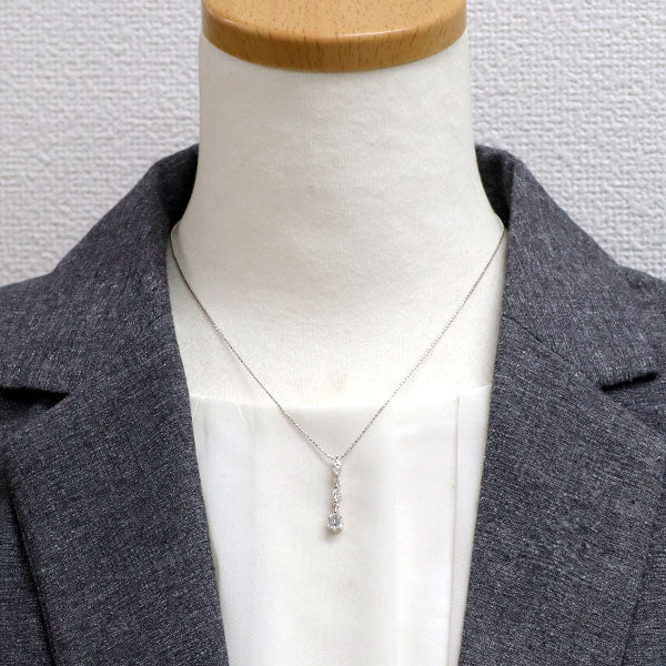 Pt900/ Pt850 ダイヤモンド 天然ピンクダイヤ ペンダントネックレス 0.94ct PD0.06ct