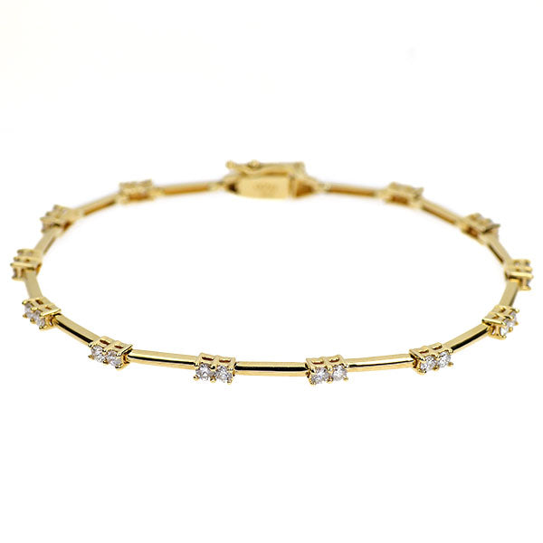 K18YG ダイヤモンド ブレスレット 1.00ct