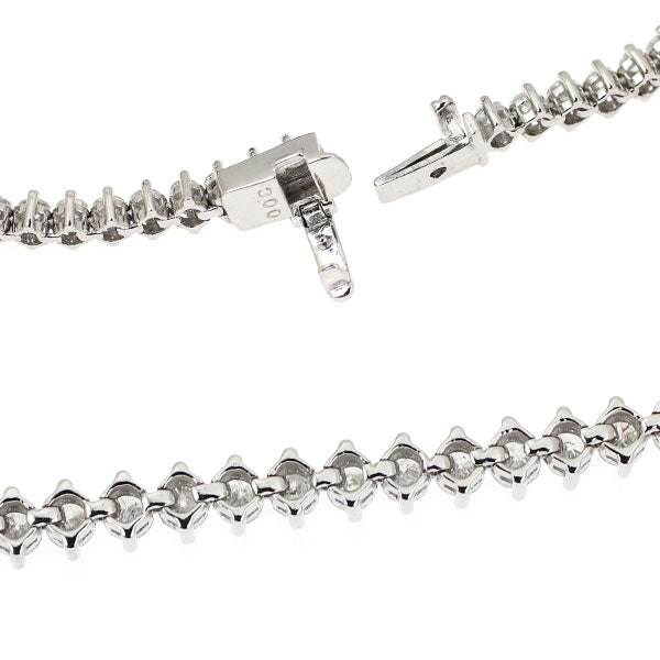 Pt850 ダイヤモンド テニス ブレスレット 3.00ct
