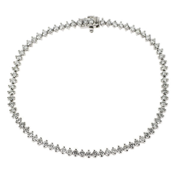 Pt850 ダイヤモンド テニス ブレスレット 3.00ct