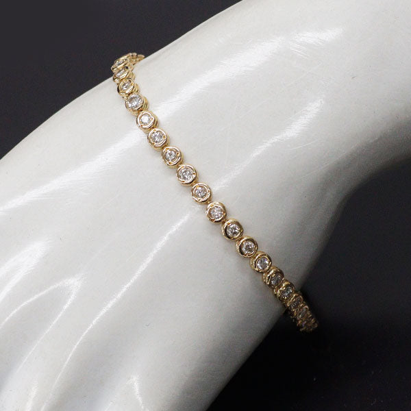 K18YG ダイヤモンド ブレスレット 2.00ct テニス
