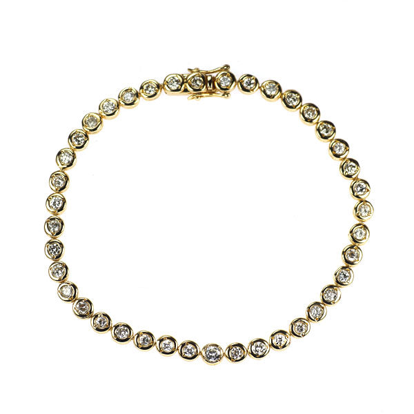 K18YG ダイヤモンド ブレスレット 2.00ct テニス